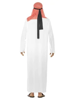 Smiffys DéguisementCheik Arabe Blanc Homme (tunique, Chèche) -WIDMANN Soldes deguisementcheik arabe blanc homme tunique cheche 1
