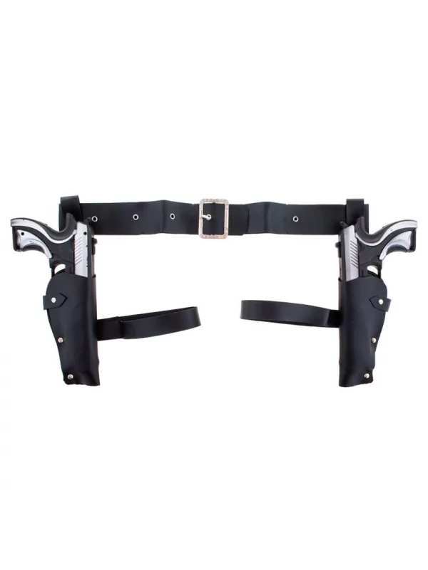 Double Holsters De Cuisse Avec 2 Pistolets 1 Double Holsters De Cuisse Avec 2 Pistolets