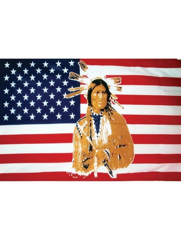 ESPA - Funny Fashion Drapeau Natif USA 90x150cm 1 ESPA - Funny Fashion Drapeau Natif USA 90x150cm