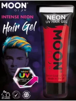 Smiffys Gel UV Néon Rouge Intense – Moon Glow