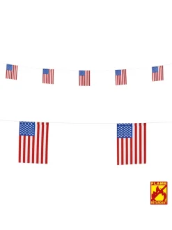 WIDMANN Guirlande Drapeaux USA 6 M En Papier Ignifugé