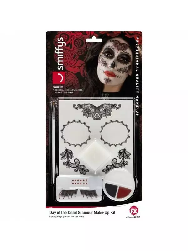 Smiffys Kit De Maquillage Glamour Jour Des Morts 2 Smiffys Kit De Maquillage Glamour Jour Des Morts – Image 2