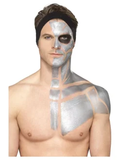 Smiffys Kit Latex Métallique Or Et Argent (1 X29,57 Ml, Maquillage Or Et Argent, 2 éponges) -WIDMANN Soldes kit latex metallique or et argent 1 x2957 ml maquillage or et argent 2 eponges 2