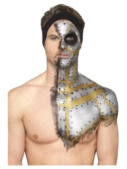 Smiffys Kit Latex Métallique Or Et Argent (1 X29,57 Ml, Maquillage Or Et Argent, 2 éponges) -WIDMANN Soldes kit latex metallique or et argent 1 x2957 ml maquillage or et argent 2 eponges 4