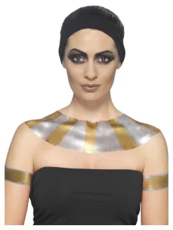 Smiffys Kit Latex Métallique Or Et Argent (1 X29,57 Ml, Maquillage Or Et Argent, 2 éponges) -WIDMANN Soldes kit latex metallique or et argent 1 x2957 ml maquillage or et argent 2 eponges 8