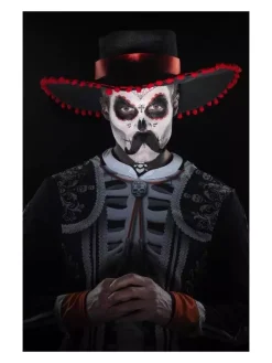 Smiffys Kit Maquillage Senor Os (transferts, Peinture Pour Le Visage, Crayon, Moustache Et Applicateurs) -WIDMANN Soldes kit maquillage senor os transferts peinture pour le visage crayon moustache et applicateurs 2