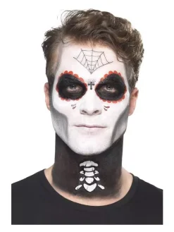 Smiffys Kit Maquillage Senor Os (transferts, Peinture Pour Le Visage, Crayon, Moustache Et Applicateurs) -WIDMANN Soldes kit maquillage senor os transferts peinture pour le visage crayon moustache et applicateurs 3