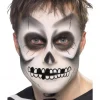 Smiffys Kit Maquillage Squelette (peinture Du Visage, Crayon Noir Et éponge)