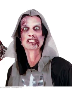 WIDMANN Kit Maquillage Zombie (latex, Sang, Crayons Gris Et Noir, Fards, Applicateurs) 7 WIDMANN Kit Maquillage Zombie (latex, Sang, Crayons Gris Et Noir, Fards, Applicateurs) -WIDMANN Soldes kit maquillage zombie latex sang crayons gris et noir fards applicateurs 3