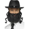 Smiffys Kit Rabbin Adulte (chapeau Avec Cheveux Attachés, Barbe Et Lunettes)