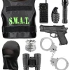 WIDMANN Kit SWAT (gilet Pare-balles, Insigne, Pistolet, Menottes, Radio, Lampe-torche, Grenade, Jumelles)