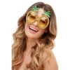 Smiffys Lunettes à Paillettes Ananas Tropical Jaune