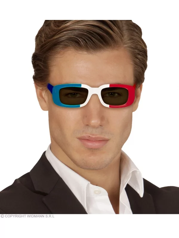 WIDMANN Lunettes FRANCE Bleu, Blanc, Rouge 3 WIDMANN Lunettes FRANCE Bleu, Blanc, Rouge – Image 3