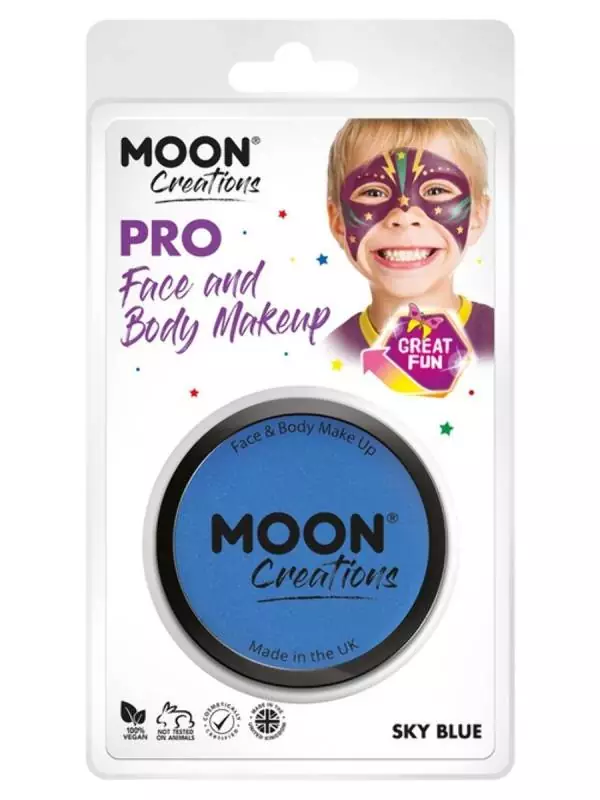 Smiffys Maquillage Pro Visage Bleu Ciel - Cosmic Moon 2 Smiffys Maquillage Pro Visage Bleu Ciel - Cosmic Moon – Image 2