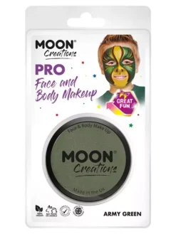 Smiffys Maquillage Pro Visage Vert Armée - Cosmic Moon -WIDMANN Soldes maquillage pro visage vert armee cosmic moon 1