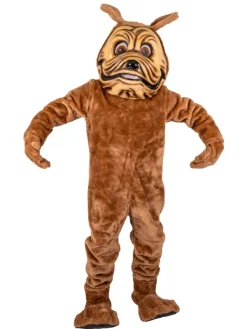 ESPA - Funny Fashion Mascotte Bulldog Marron Adulte Avec Accessoires