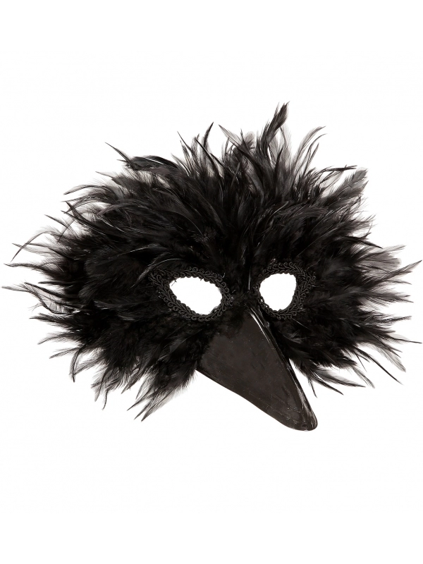 Masque Corbeau Avec Plumes 2 Masque Corbeau Avec Plumes – Image 2