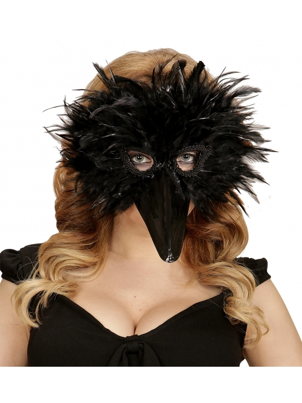 Masque Corbeau Avec Plumes 3 Masque Corbeau Avec Plumes – Image 3