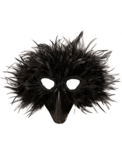 Masque Corbeau Avec Plumes