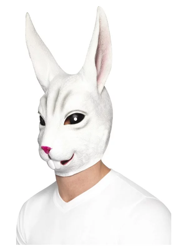 Smiffys Masque Intégral Lapin, Blanc (Latex - Adulte) 1 Smiffys Masque Intégral Lapin, Blanc (Latex - Adulte)