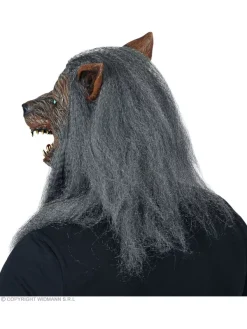 WIDMANN Masque Intégral Latex Avec Fourrure De Loup-garou Pour Adulte -WIDMANN Soldes masque integral latex avec fourrure de loup garou pour adulte 2