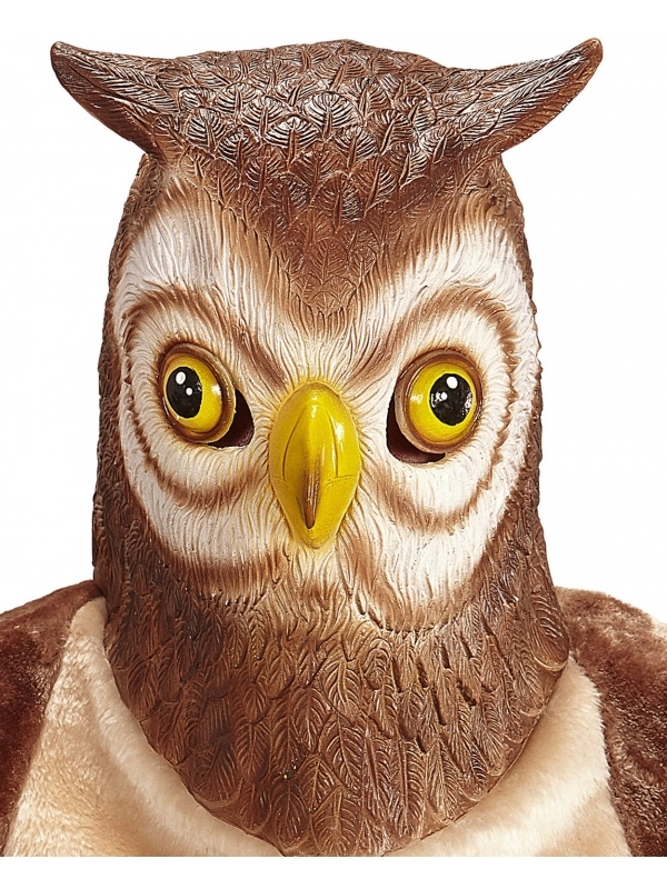 WIDMANN Masque Intégrale De Chouette En Latex - Adulte 1 WIDMANN Masque Intégrale De Chouette En Latex - Adulte
