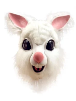 Masque Lapin Blanc Adulte En Latex