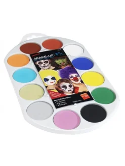 Smiffys Palette Peinture Corps Et Visage 12 Couleurs