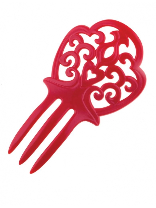 Peigne Espagnol Rouge 1 Peigne Espagnol Rouge