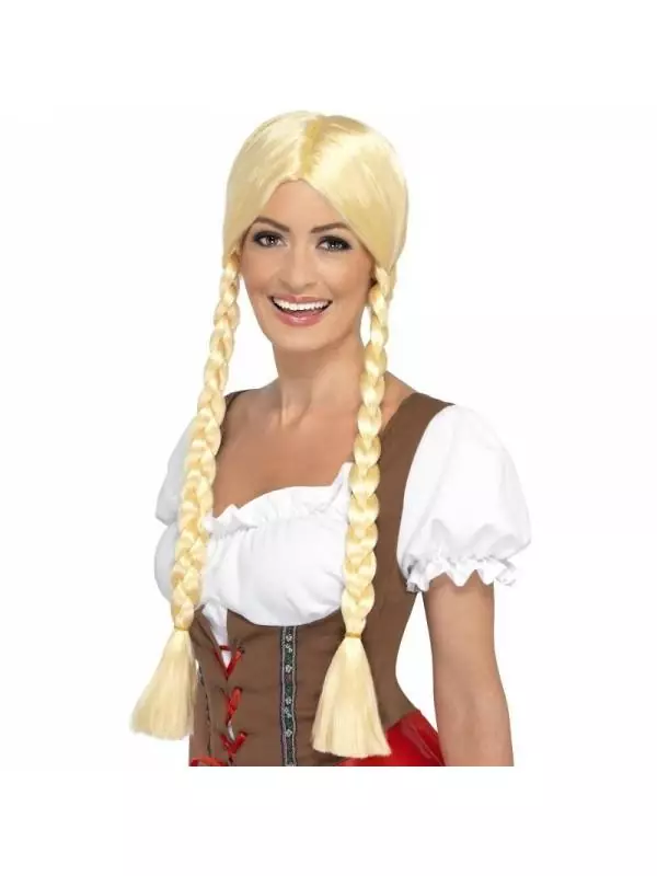 Smiffys Perruque Bavaroise Blonde 1 Smiffys Perruque Bavaroise Blonde