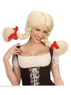 WIDMANN Perruque Blonde De Heidi Avec Des Couettes