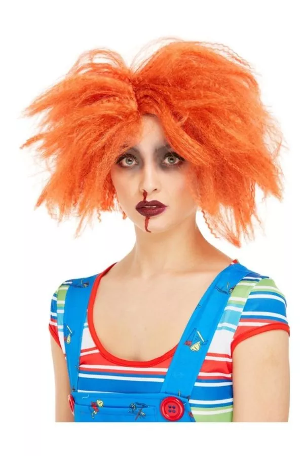 Smiffys Perruque CHUCKY© Mixte, Orange 2 Smiffys Perruque CHUCKY© Mixte, Orange – Image 2