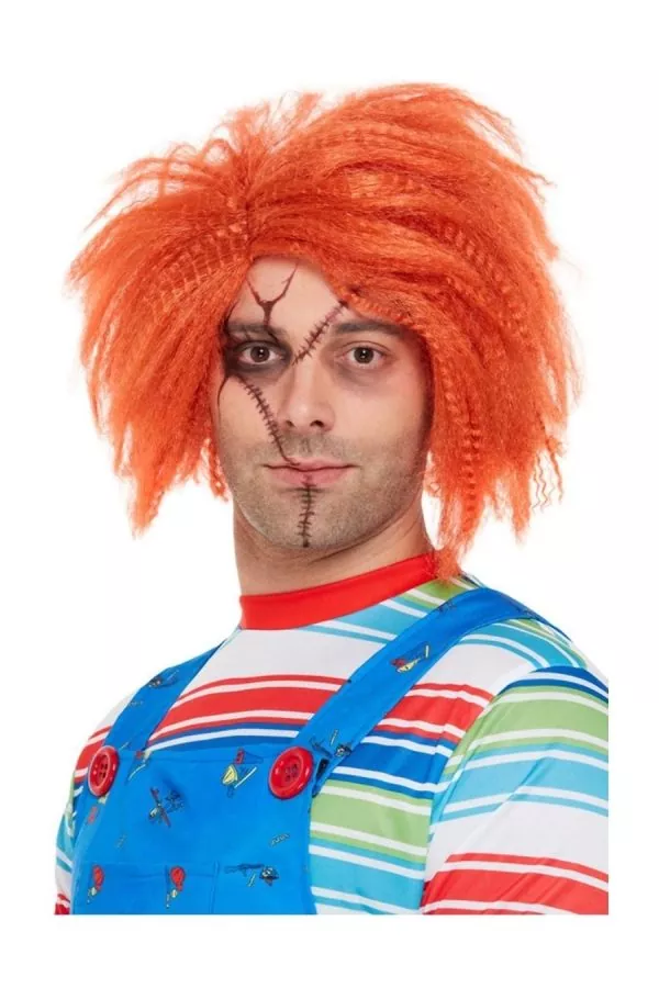 Smiffys Perruque CHUCKY© Mixte, Orange 1 Smiffys Perruque CHUCKY© Mixte, Orange