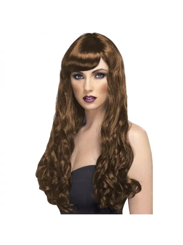 Smiffys Perruque Désir Brune Longue 1 Smiffys Perruque Désir Brune Longue