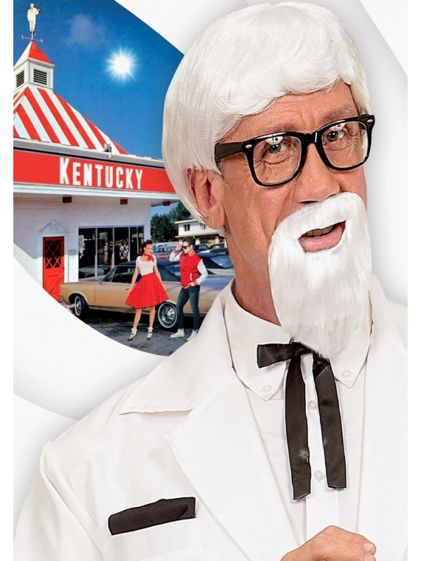 WIDMANN Perruque Et Barbe Colonel Sanders Pour Déguisement 1 WIDMANN Perruque Et Barbe Colonel Sanders Pour Déguisement