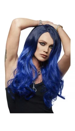 Smiffys Perruque Femme Manic Panic (Bleu De Minuit) -WIDMANN Soldes perruque femme manic panic bleu de minuit 3