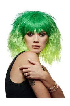 Smiffys Perruque Femme Manic Panic (Dégradé De Vert) -WIDMANN Soldes perruque femme manic panic degrade de vert 2
