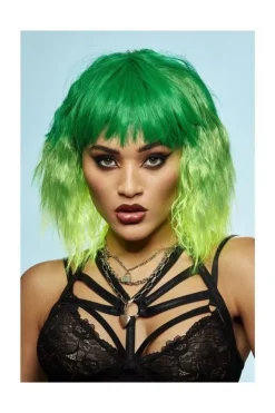 Smiffys Perruque Femme Manic Panic (Dégradé De Vert)