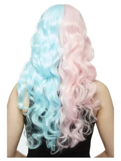Smiffys Perruque Femme Manic Panic (Rose Et Bleue Pastel) -WIDMANN Soldes perruque femme manic panic rose et bleue pastel 1