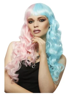Smiffys Perruque Femme Manic Panic (Rose Et Bleue Pastel) -WIDMANN Soldes perruque femme manic panic rose et bleue pastel 2