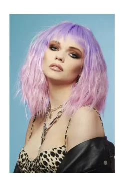 Smiffys Perruque Femme Manic Panic (Violet Et Rose Pastel) -WIDMANN Soldes perruque femme manic panic violet et rose pastel 1