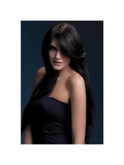Smiffys Perruque Fever Amber Sexy 71 Cm, Brune