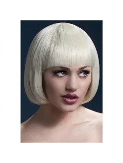 Smiffys Perruque Fever Mia Sexy 25 Cm, Blonde -WIDMANN Soldes perruque fever mia sexy 25 cm blonde 1