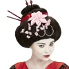 WIDMANN Perruque Geisha Avec Baguettes Et Fleurs