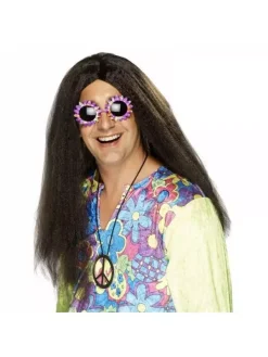 Smiffys Perruque Hippie Brune