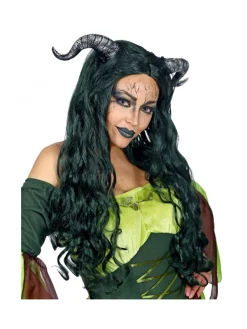 WIDMANN Perruque Personnage Fantastique Avec Cornes -femme -WIDMANN Soldes perruque personnage fantastique avec cornes femme 2