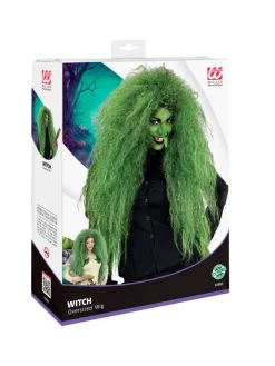 WIDMANN Perruque Sorcière Femme Verte -WIDMANN Soldes perruque sorciere femme verte 2