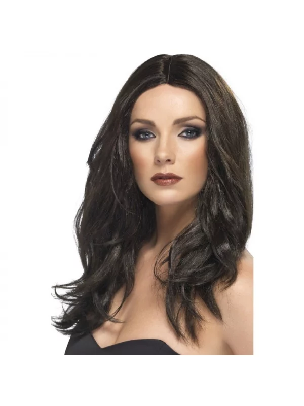 Smiffys Perruque Superstar Brune 1 Smiffys Perruque Superstar Brune