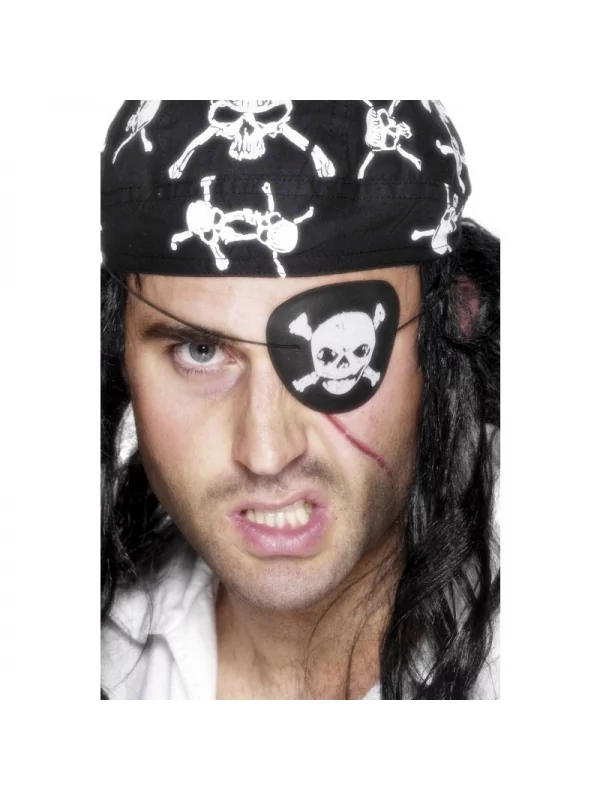 Poche-oeil Pirate Avec Tête De Mort 1 Poche-oeil Pirate Avec Tête De Mort