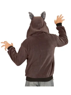 WIDMANN Polaire Avec Capuche Tête De Loup Pour Adulte -WIDMANN Soldes polaire avec capuche tete de loup pour adulte 2